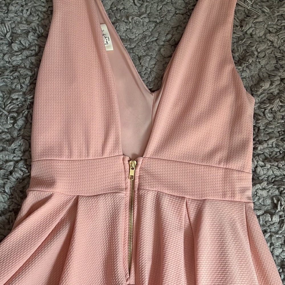 Light pink v neck dress size L - Picture 5 of 5
